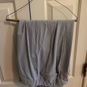 Polo Ralph Lauren Men's Blue and White Striped Seersucker Pants 32x28